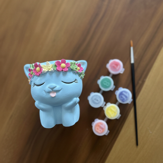 Kedi saksı boyama kiti 