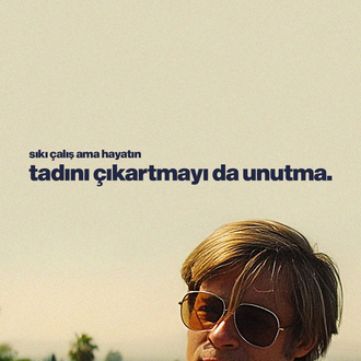 “Sıkı çalış ama hayatın tadını çıkarmayı unutma” Sözlü poster