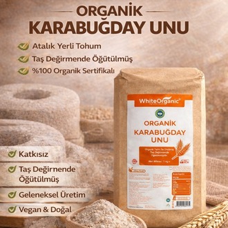 ORGANİK ÇİĞ KARABUĞDAY UNU 1 KG