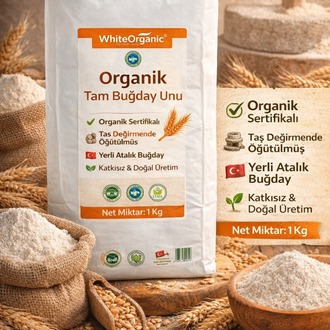 ORGANİK TAM BUĞDAY UNU 1 KG