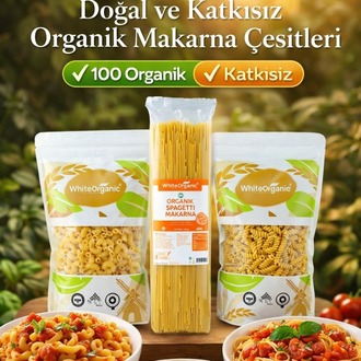 Organik Makarna Seti Burgu+Dirsek+Spagetti Makarna