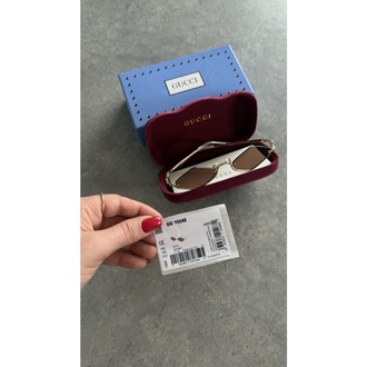 Gucci Gözlük Gold Brown
