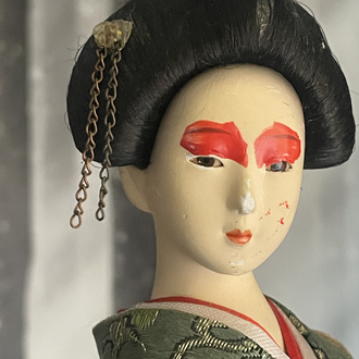 Geleneksel El Yapımı Japon Geisha Figür