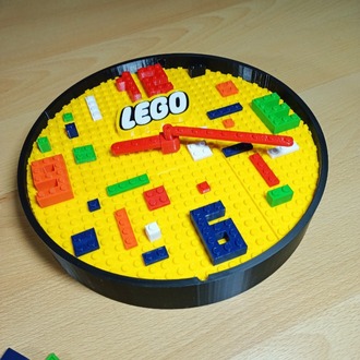 Lego Değiştirilebilir Duvar Saati