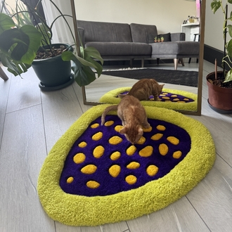 3 boyutlu Tufting Evcil Hayvan Yatağı/Halısı