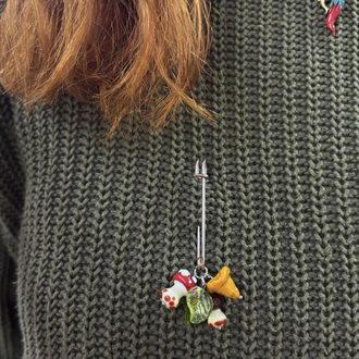 Mantar yaka iğnesi-Ön Sipariş
