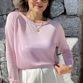 Pembe merserize baharlık triko 