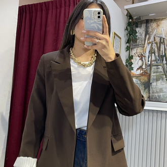 Kahve blazer ceket