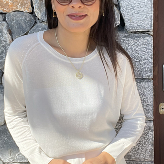 Beyaz merserize baharlık triko