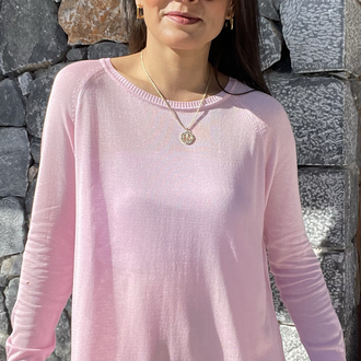 Pembe merserize baharlık triko 