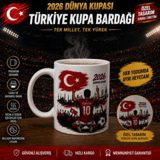 2026 Dünya Kupası Özel Tasarım Seramik Kupa Bardak