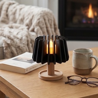 Modern Geometrik Tealight 2'li Mumluk Seti - Tealight Candle Lamp Holder Snap Together