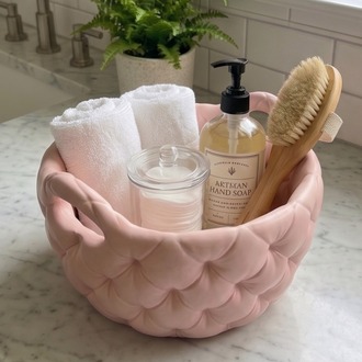 Quilted Modern Banyo Düzenleyici ve Makyaj Organizeri