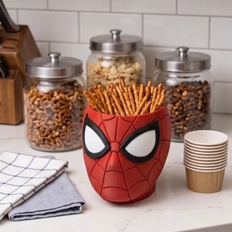 Örümcek Adam Temalı Renkli Mısır ve Cips Kasesi - Spider-Man Popcorn & Candy Bowl