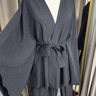 Taşlı kimono takım