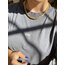 Çelik unisex kral zincir