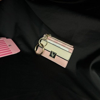 Victoria Secret Card Holder – Pembe & Krem