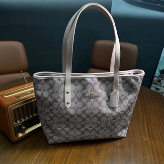 Coach Signature Tote Bag Pembe