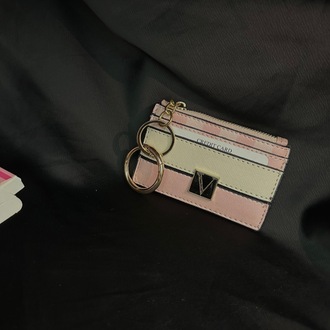 Victoria Secret Card Holder – Pembe & Krem