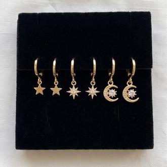 Taş İşlemeli Küpe