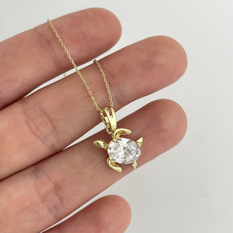 Özel Seri 14K Kaplumbağa Kolye✨