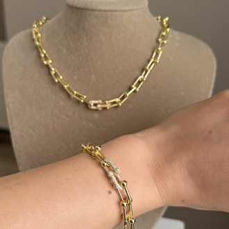Tiffany Kolye Bileklik Gold ✨