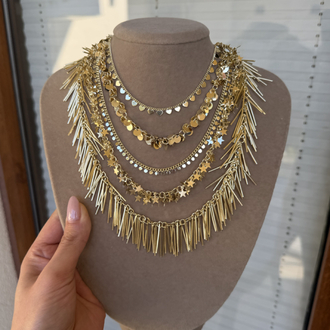 Gold çubuk kolye✨