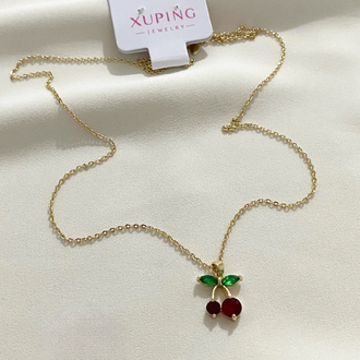 Taşlı kiraz kolye✨