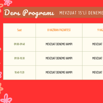 AGS-MEVZUAT DENEME SINAVI KAMPI (CANLI)