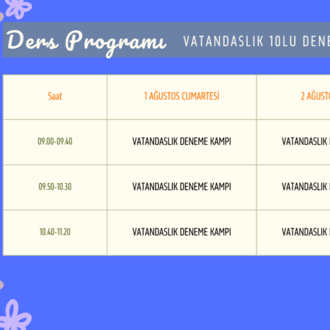 VATANDAŞLIK DENEME SINAVI KAMPI (CANLI)