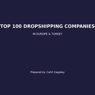 Avrupa ve Türkiye'deki En İyi 100 Dropshipping Firması E-BOOK