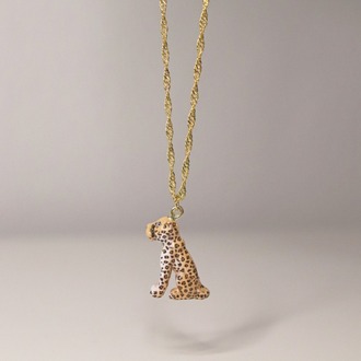 Leopar Charm Kolye