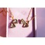Pink-Blue Locket Kolye