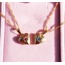 Pink-Blue Locket Kolye