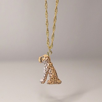 Leopar Charm Kolye
