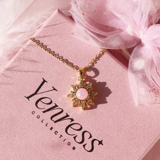 Rapunzel Opal Güneş Kolye & Yüzük Set