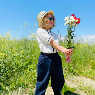 Müslin Üst- Gabardin Pant Takım