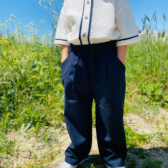 Müslin Üst- Gabardin Pant Takım