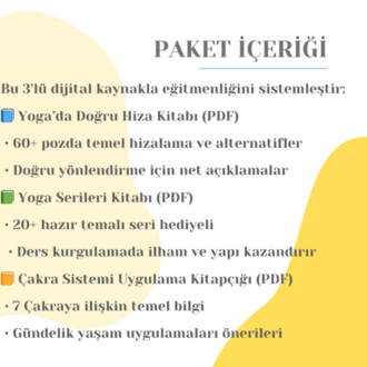 Yoga Eğitmen Paketi – Hiza + Seri + Çakra Kitapçığı