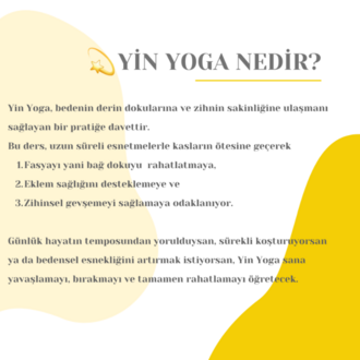 HER SEVİYEYE UYGUN YİN YOGA