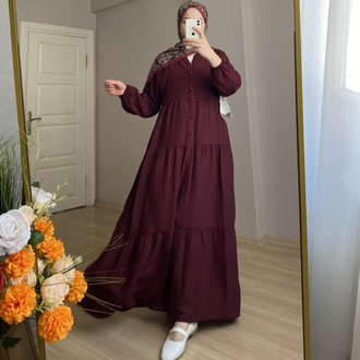 Laysa Elbise Bordo
