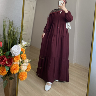 Laysa Elbise Bordo