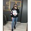 Zincir Detaylı Baskılı Sweatshirt 