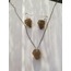 Epoksi gold kolye set