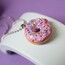 Donut Kolye - Pembe & Beyaz & Lila