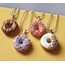 Donut Kolye - Pembe & Beyaz & Lila