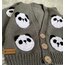 Panda Desen Bebek Hırka