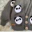 Panda Desen Bebek Hırka