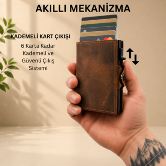 3'ü 1 Arada Kişiselleştirilebilir Hakiki Deri Cüzdan – Ayrılabilir MagSafe Kartlık