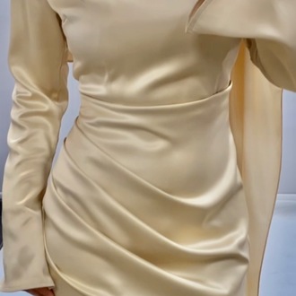 Swan Dress Şampanya Rengi